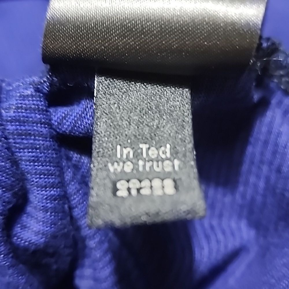 Ted Baker Men's Movin Stripe Birdseye Cotton SS Polo Shirt Indigo 6 US 2XL *READ - Picture 9 of 10